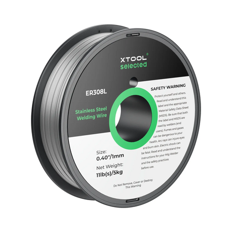 xTool xTool 1 mm ER308L Stainless Steel Welding Wire 5 kg Spool for MetalFab Laser Welder xTool xTool 1 mm ER308L Stainless Steel Welding Wire 5 kg Spool for MetalFab Laser Welder