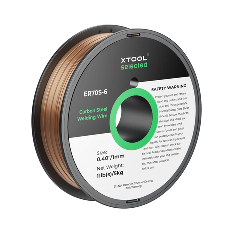 xTool xTool 1 mm ER70S-6 Carbon Steel Welding Wire 5 kg Spool for MetalFab Laser Welder