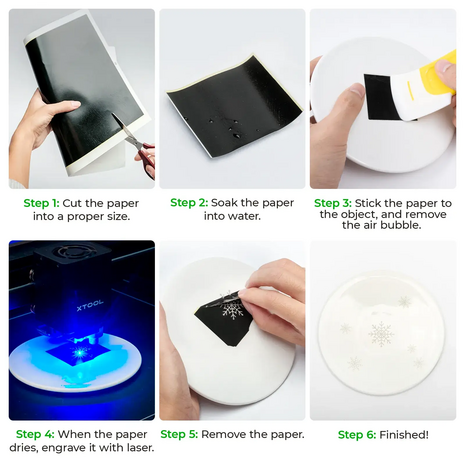 xTool xTool Black Laser Engraving Marking Paper 4pcs for Laser Engraving and Marking xTool xTool Black Laser Engraving Marking Paper 4pcs for Laser Engraving and Marking