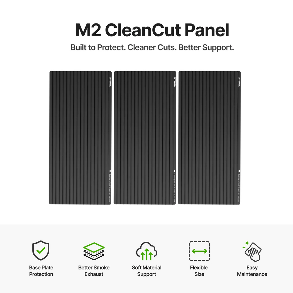 xTool xTool M2 CleanCut Panel for Cleaner Laser Cutting and Baseplate Protection xTool xTool M2 CleanCut Panel for Cleaner Laser Cutting and Baseplate Protection