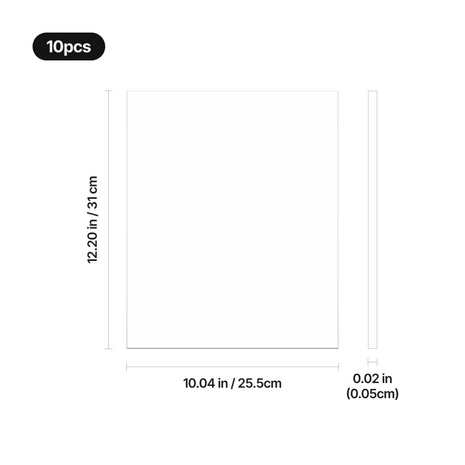 xTool xTool TPU Flex Sheet 10pcs for WonderPress Vacuum Forming xTool xTool TPU Flex Sheet 10pcs for WonderPress Vacuum Forming