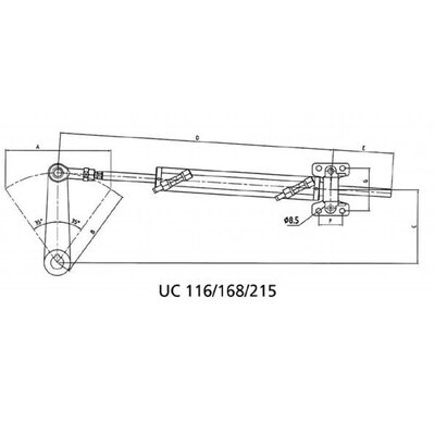 Stuurcilinder UC168 i