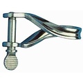 D sluiting plat gedraaid RVS