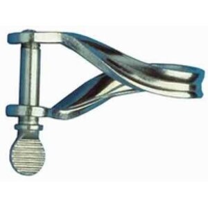 D sluiting plat gedraaid RVS