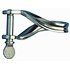 D sluiting plat gedraaid RVS