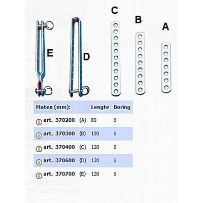 RVS plaatspanner