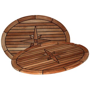 Tafelblad Ellips teakhout