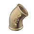 Messing bocht 45 binnen/binnendraad