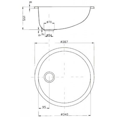 RVS fonteintje rond