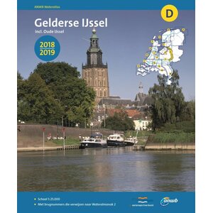 De ijssel ANWB waterkaart D Gelderse IJssel