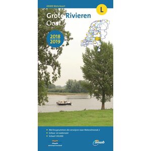 ANWB Waterkaart L: Grote Rivieren Oost