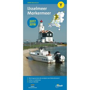 De ijssel ANWB waterkaart Y IJsselmeer