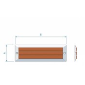 Opstapplaat RVS/Teak