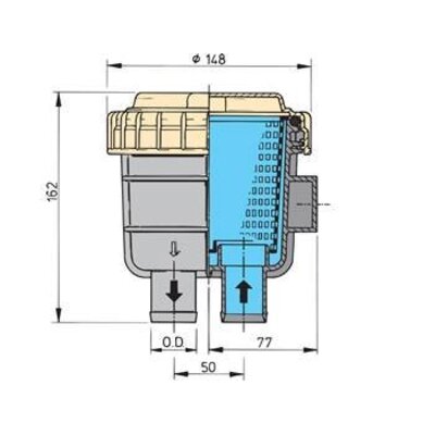 Vetus koelwaterfilter FTR330