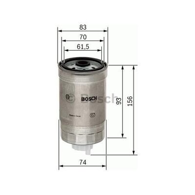 Brandstoffilter los 80ltr