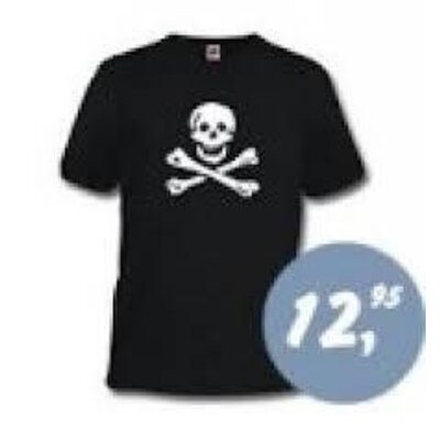 Piraten T-shirt volwassen