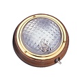 Plafondlamp met teakhout ring