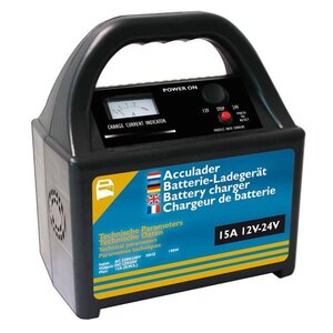 Acculader 12/24 volt 15 Amp