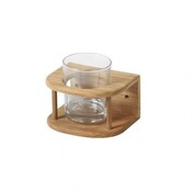 Teak bekerhouder