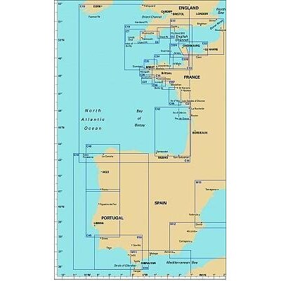 Imray C serie Engeland, Noordzee, Kanaal,tot Spanje
