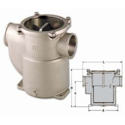 Koelwaterfilter brons
