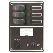 Schakelpaneel + accutester + stopcontact