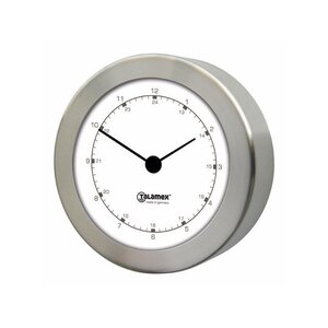 Scheepsklok. Barometer,Hygrometer RVS