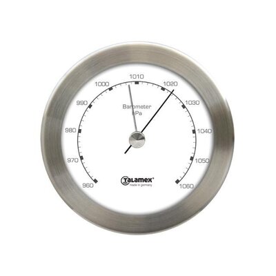 Scheepsklok. Barometer,Hygrometer RVS