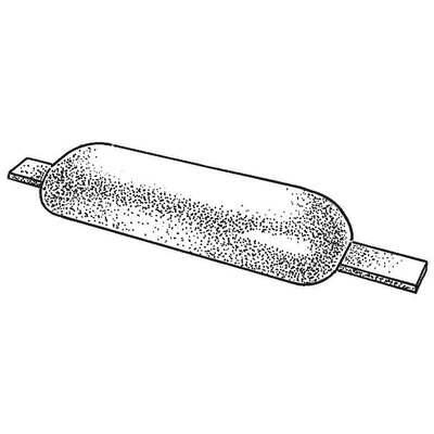 Zink anode met lasstrip