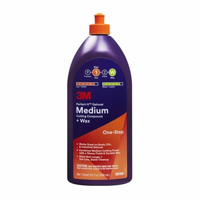3M Perfect-It Gelcoat Medium Cutting Compound & Wax