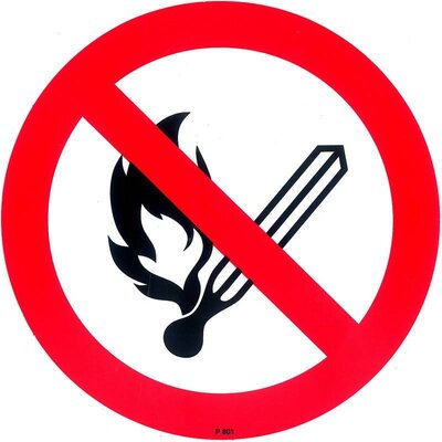 Sticker 'Open Vuur'