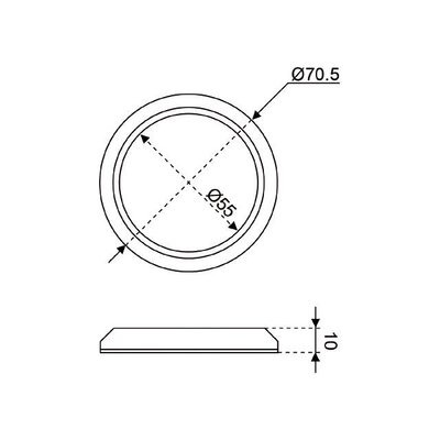 Plafonnière LED Dimbaar