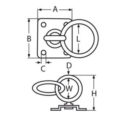 Steigeroog | Aanlegring | Oogplaat