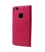 Boom Owl Magneet Wallet Leren Stand Cover Huawei P10 Lite - Roze