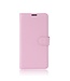 Lychee Skin Wallet Leren Stand Hoesje Huawei P10 Lite - Roze