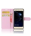 Lychee Skin Wallet Leren Stand Hoesje Huawei P10 Lite - Roze