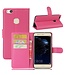 Lychee Skin Telefoon Leren Stand Hoesje Huawei P10 Lite - Roze