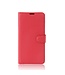 Lychee Skin Wallet Leren Magneet Hoesje Huawei P10 Lite - Rood