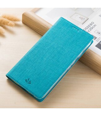 Stijl Side Folio Flip Leren Cover met Pasjeshouder Huawei P10 Lite - Blauw