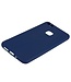 Huawei P10 Lite Mat Soft TPU Telefoon Hoesje Cover - Donker Blauw