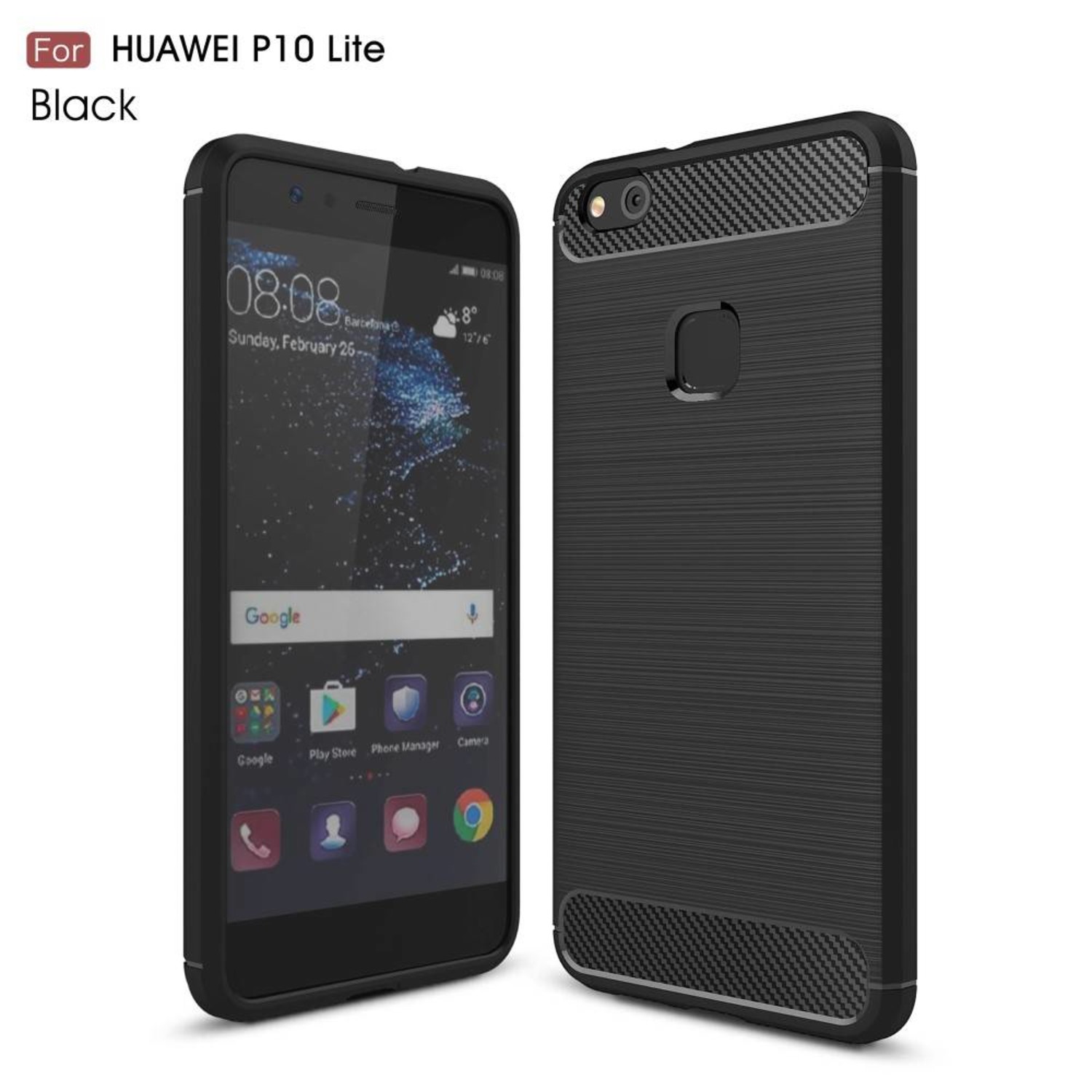 Mangel Ontaarden een miljard Carbon Fibre Brushed TPU Hoesje Huawei P10 Lite - Zwart - Telefoonhoesjes  kopen? Bestel je hoesje snel op Telefoonhoesjestore.nl!