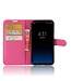 Lychee Skin Magneet Leren Stand Hoesje Samsung Galaxy S8 - Roze