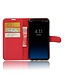Lychee Skin Wallet Leren Magneet Hoesje Samsung Galaxy S8 - Rood