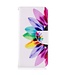 Leren Cover Pasjeshouder Samsung Galaxy S8 - Colorful Flower
