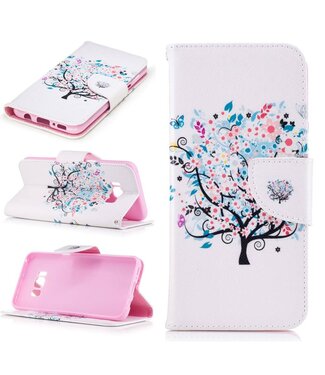 Wallet Stand Leren Cover Samsung Galaxy S8 - Flower Tree