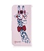 Wallet Leren Telefoon Hoesje Samsung Galaxy S8 - Giraffe met Rood Glasses