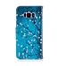 Patroon Leren Wallet Cover Samsung Galaxy S8 - Blooming Flower