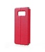View Venster Touch Slide Leren Stand Telefoon Hoesje Samsung Galaxy S8 - Rood