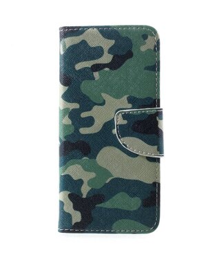 Samsung Galaxy S8 Flip Stand Wallet Leren Hoesje - Camouflage Patroon