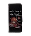 Wallet Leren Hoesje Samsung Galaxy S8 - Warning Words en Cool Bear